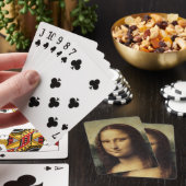 Mona Lisa nah von Leonardo da Vinci Spielkarten (In Situ)