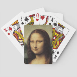 Mona Lisa nah von Leonardo da Vinci Spielkarten