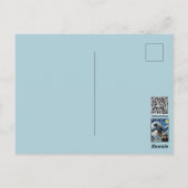 Mona Lisa Neuinterpretierte Reise Postkarte (Rückseite)