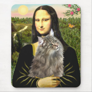 Mona Lisa - Norwegische Waldkatze Mousepad