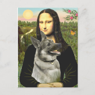 Mona-Lisa - Norwegischer Elkhound Postkarte