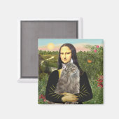 Mona Lisa - Norweigan Forest Cat Magnet (Vorderseite/Rückseite)