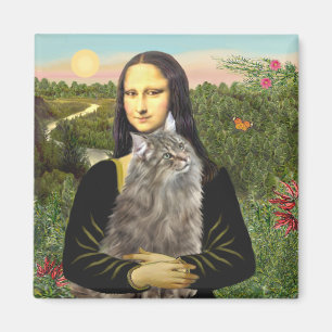 Mona Lisa - Norweigan-Waldkatze Magnet