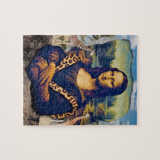 Mona Lisa on Safari Puzzle (Horizontal)