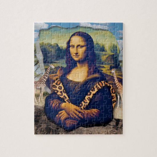 Mona Lisa on Safari Puzzle (Vertikal)