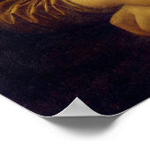 Mona Lisa Orange Cat Poster (Ecke)