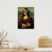 Mona Lisa Orange Cat Poster (Küche)