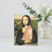 Mona Lisa - Orange Tabby SH 46 Postkarte (Stehend Vorderseite)