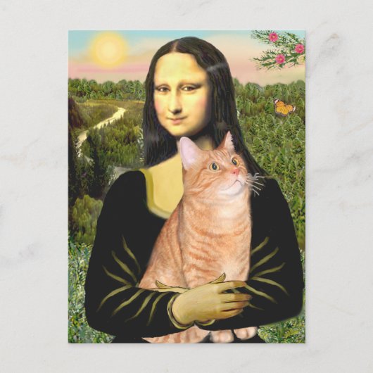 Mona Lisa - Orange Tabby SH 46 Postkarte (Vorderseite)