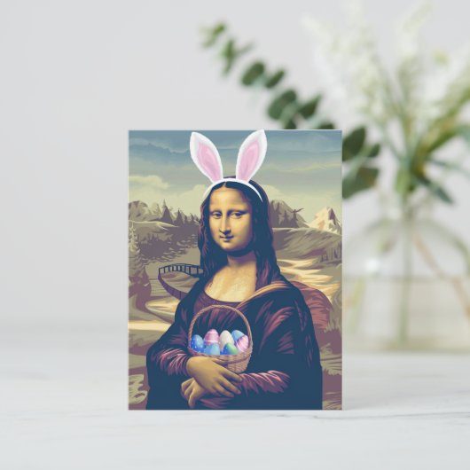 Mona Lisa Ostera Postkarte (Stehend Vorderseite)