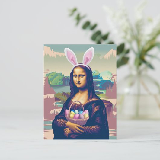 Mona Lisa Ostera Postkarte (Stehend Vorderseite)