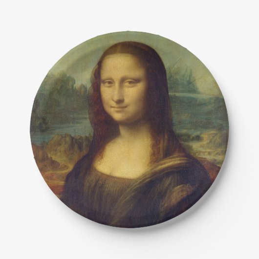 Mona Lisa Pappteller (Vorderseite)