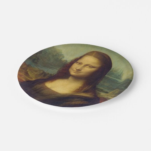 Mona Lisa Pappteller (Schrägansicht)
