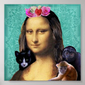 Mona Lisa Parody Portrait Poster (Vorne)