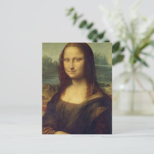 Mona Lisa Picture Ledge Postkarte (Stehend Vorderseite)