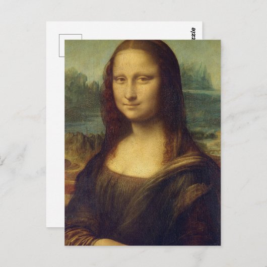 Mona Lisa Picture Ledge Postkarte (Vorne/Hinten)