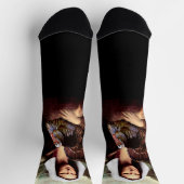 Mona Lisa Pilgrim Erntedank Socken (Oben)