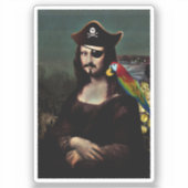 Mona Lisa Pirate Aufkleber (Vorderseite)