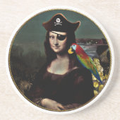 Mona Lisa Pirate Captain Getränkeuntersetzer (Vorne)