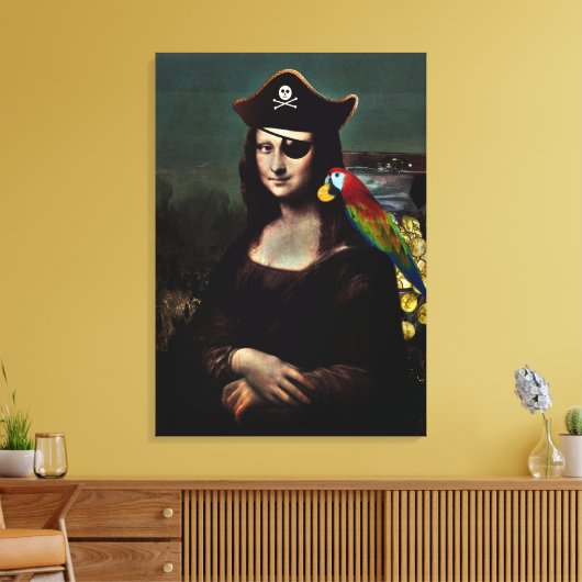 Mona Lisa Pirate Captain Leinwanddruck (Insitu (Wohnzimmer))