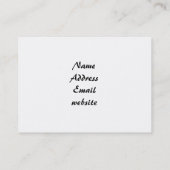 Mona Lisa Pirate Captain mit Mustache Visitenkarte (Rückseite)