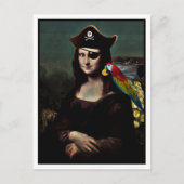 Mona Lisa Pirate Captain Postkarte (Vorderseite)