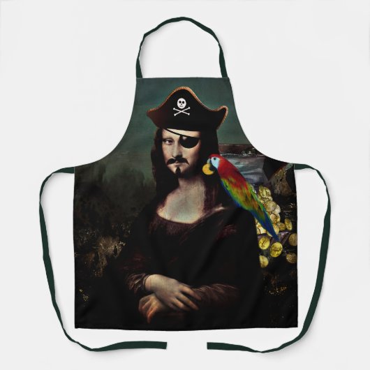Mona Lisa Pirate Captain Schürze (Vorderseite)