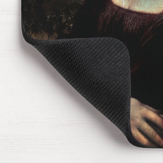 Mona Lisa Pirate mit Mustache Mousepad (Ecke)