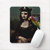 Mona Lisa Pirate mit Mustache Mousepad (Mit Mouse)