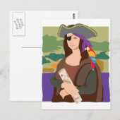 Mona Lisa Pirate Postkarte (Vorne/Hinten)