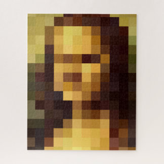 Mona Lisa pixel art Leonardo da Vinci, La Gioconda Puzzle