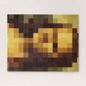 Mona Lisa pixel art Leonardo da Vinci, La Gioconda Puzzle (Horizontal)
