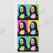 Mona Lisa - Pop Art Flat Card (Vorderseite)