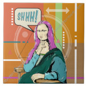 Mona Lisa Pop Art Fliese (Vorderseite)