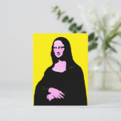 Mona Lisa Pop Art Postkarte (Stehend Vorderseite)