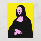 Mona Lisa Pop Art Postkarte (Vorderseite)