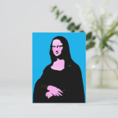 Mona Lisa Pop Art  Postkarte (Stehend Vorderseite)