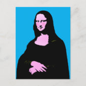 Mona Lisa Pop Art  Postkarte (Vorderseite)