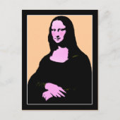 Mona Lisa Pop Art Postkarte (Vorderseite)