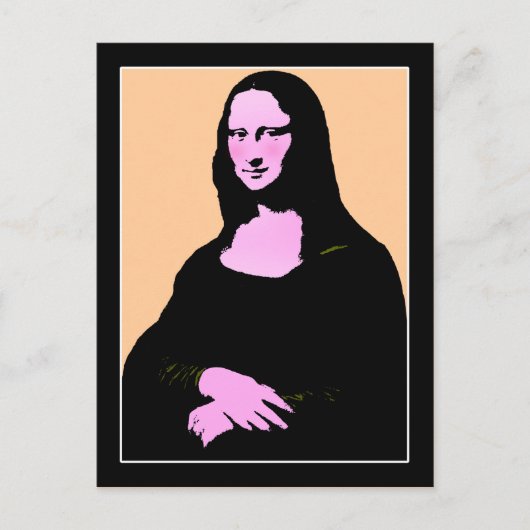 Mona Lisa Pop Art Postkarte (Vorderseite)
