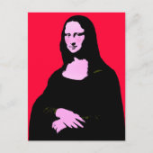 Mona Lisa Pop Art Postkarte (Vorderseite)