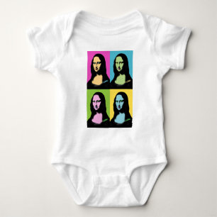 Mona Lisa - Pop Art Style Baby Strampler