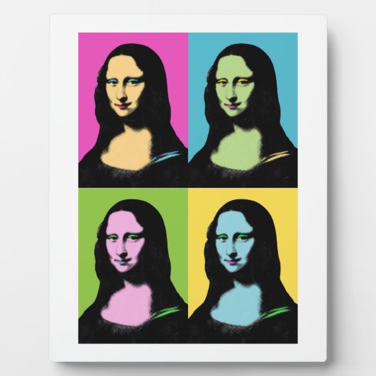 Mona Lisa - Pop Art Style Fotoplatte (Vorderseite)