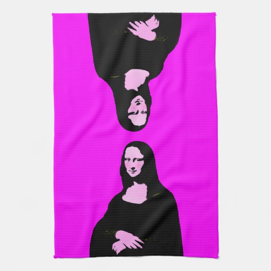 Mona Lisa Pop Art Style Handtuch (Vertikal)