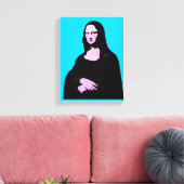 Mona Lisa Pop Art Style Leinwanddruck (Insitu (Wohnzimmer))