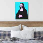 Mona Lisa Pop Art Style Leinwanddruck (Insitu (Schlafzimmer))