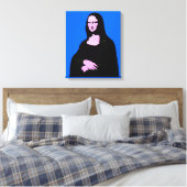 Mona Lisa Pop Art Style Leinwanddruck (Insitu (Schlafzimmer))