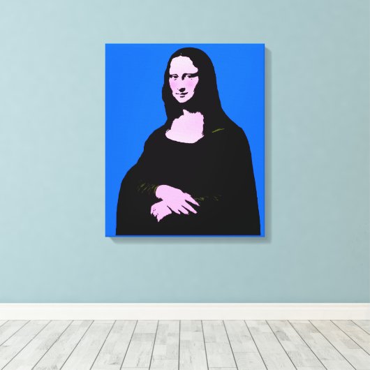 Mona Lisa Pop Art Style Leinwanddruck (Insitu (Holzboden))