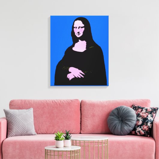 Mona Lisa Pop Art Style Leinwanddruck (Insitu (Wohnzimmer))