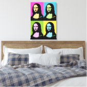 Mona Lisa - Pop Art Style Leinwanddruck (Insitu (Schlafzimmer))